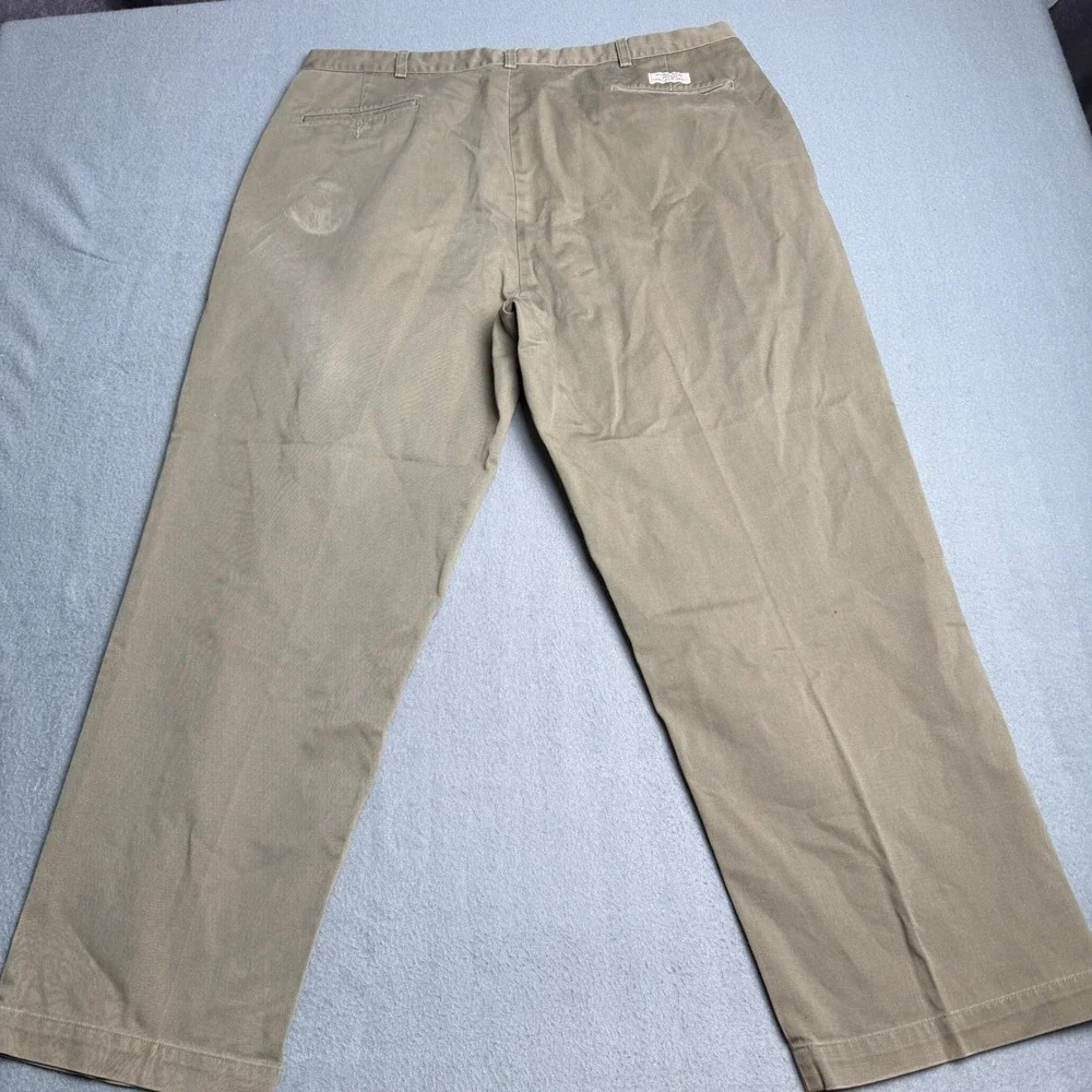 Polo Ralph Lauren Andrew Pant Mens 40x30 Khaki Tan Pleated Cotton Chino Trousers